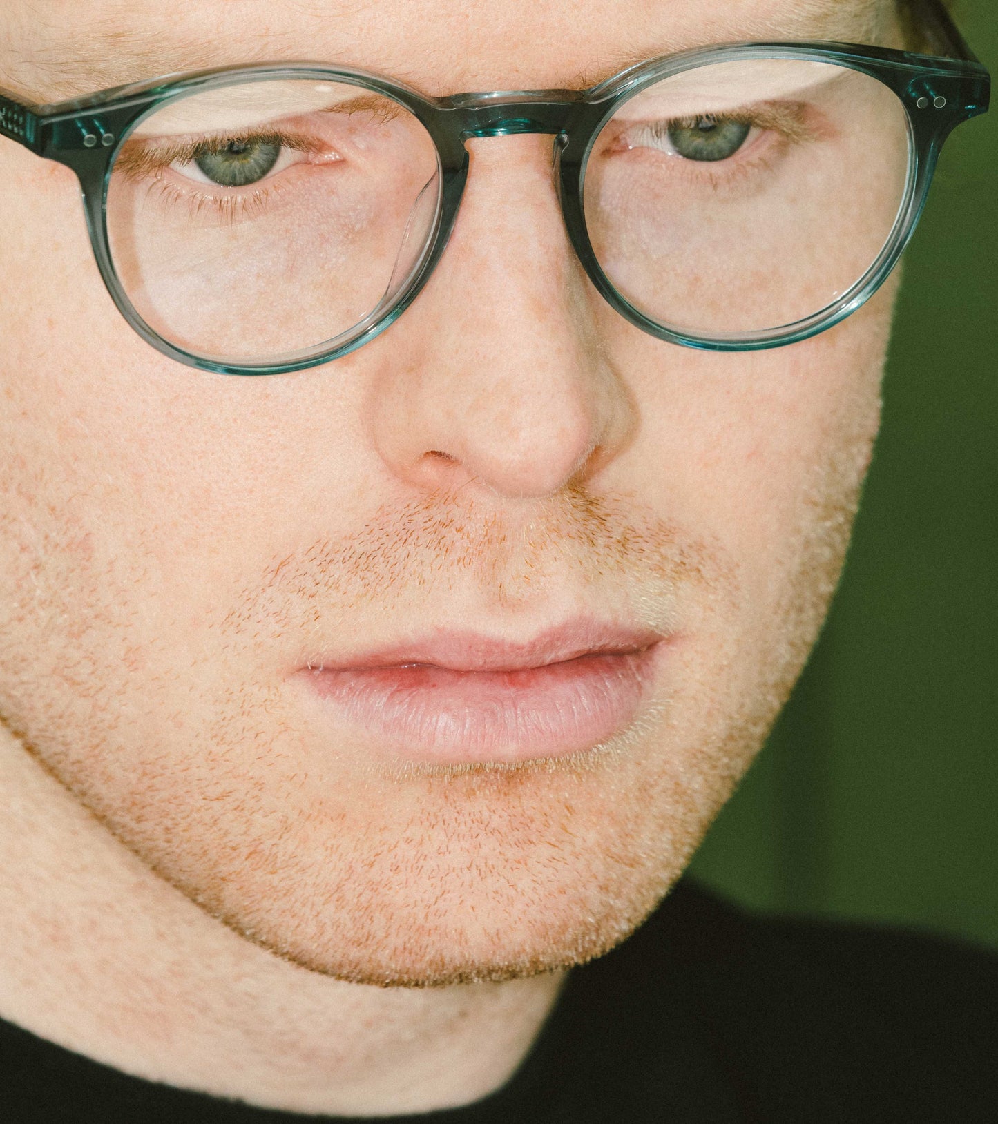 Horizon Designer Round Glasses Forest Green