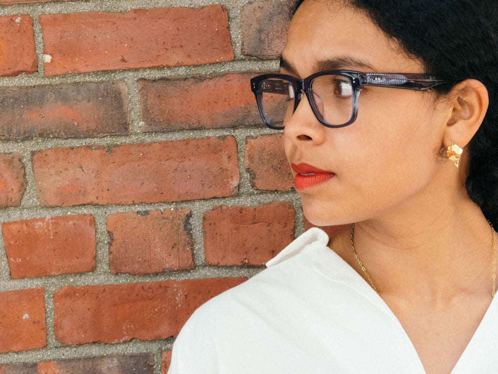 Beacon Designer Square Glasses Black Ebony