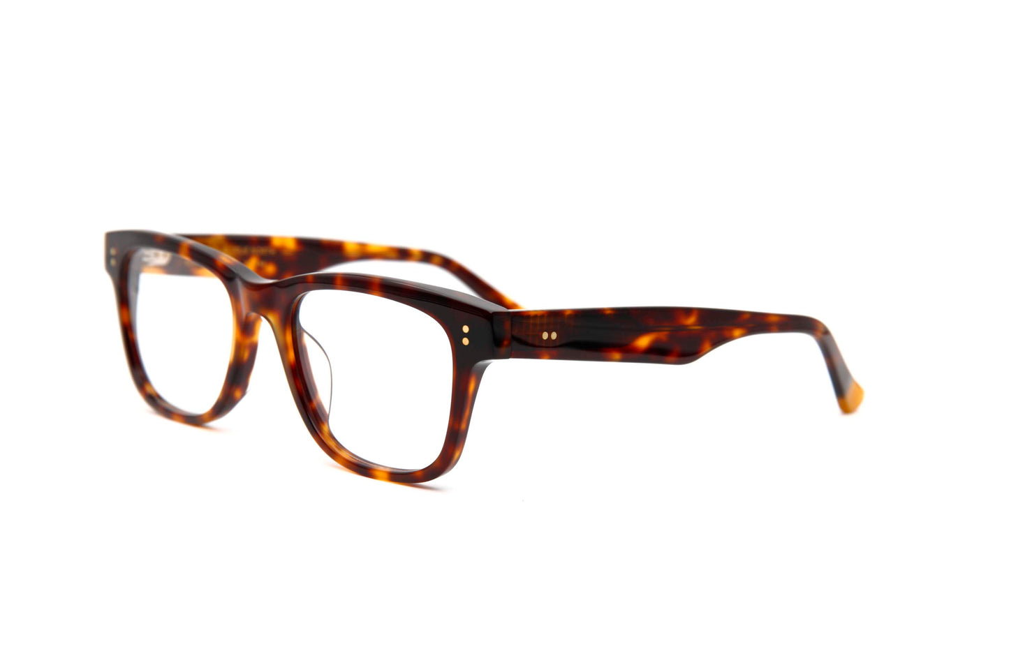 Beacon Designer Square Glasses Tortoise Pattern Right Side
