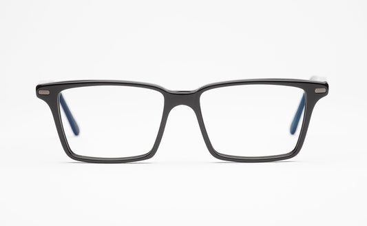 The Advocate 2 | Men's Designer Prescription Glasses with Black Rectangular Oversized Acetate Frames