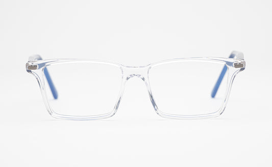The Advocate 3 | Men’s Designer Prescription Glasses with Clear Rectangular Oversized Acetate Frames