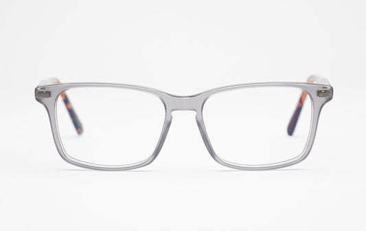 The Champion 3 | Dark Grey Designer Prescription Glasses with Oversized Rectangular Frames
