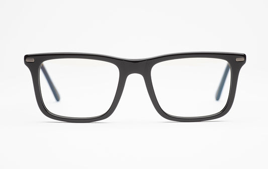 The Director 2 | Black Frame Glasses - Designer Prescription Glasses with Oversized Rectangular Frames