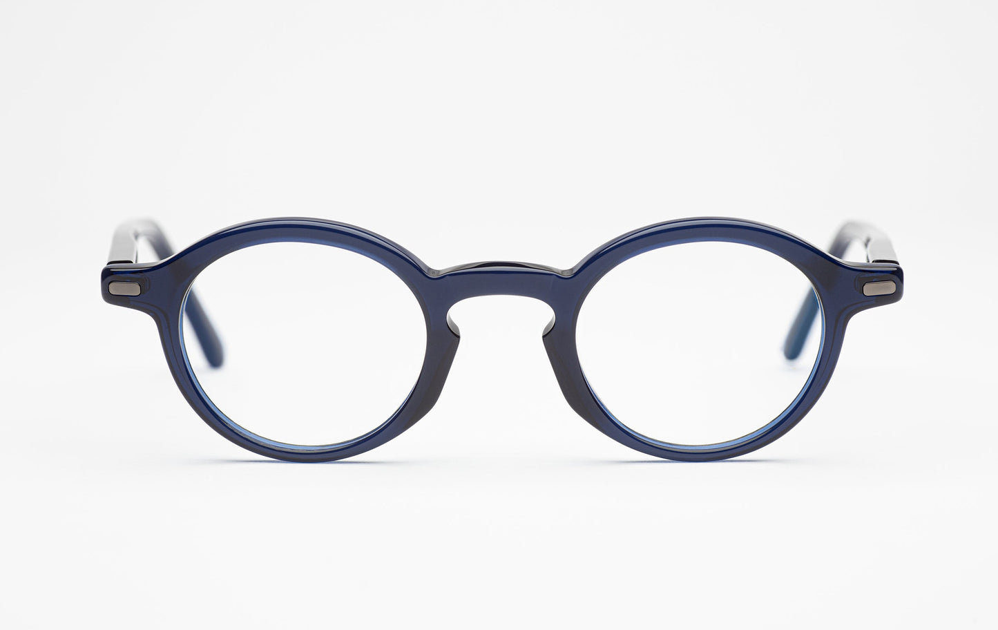 The Explorer 2 | Blue Frame Designer Prescription Glasses with Low Nose Bridge