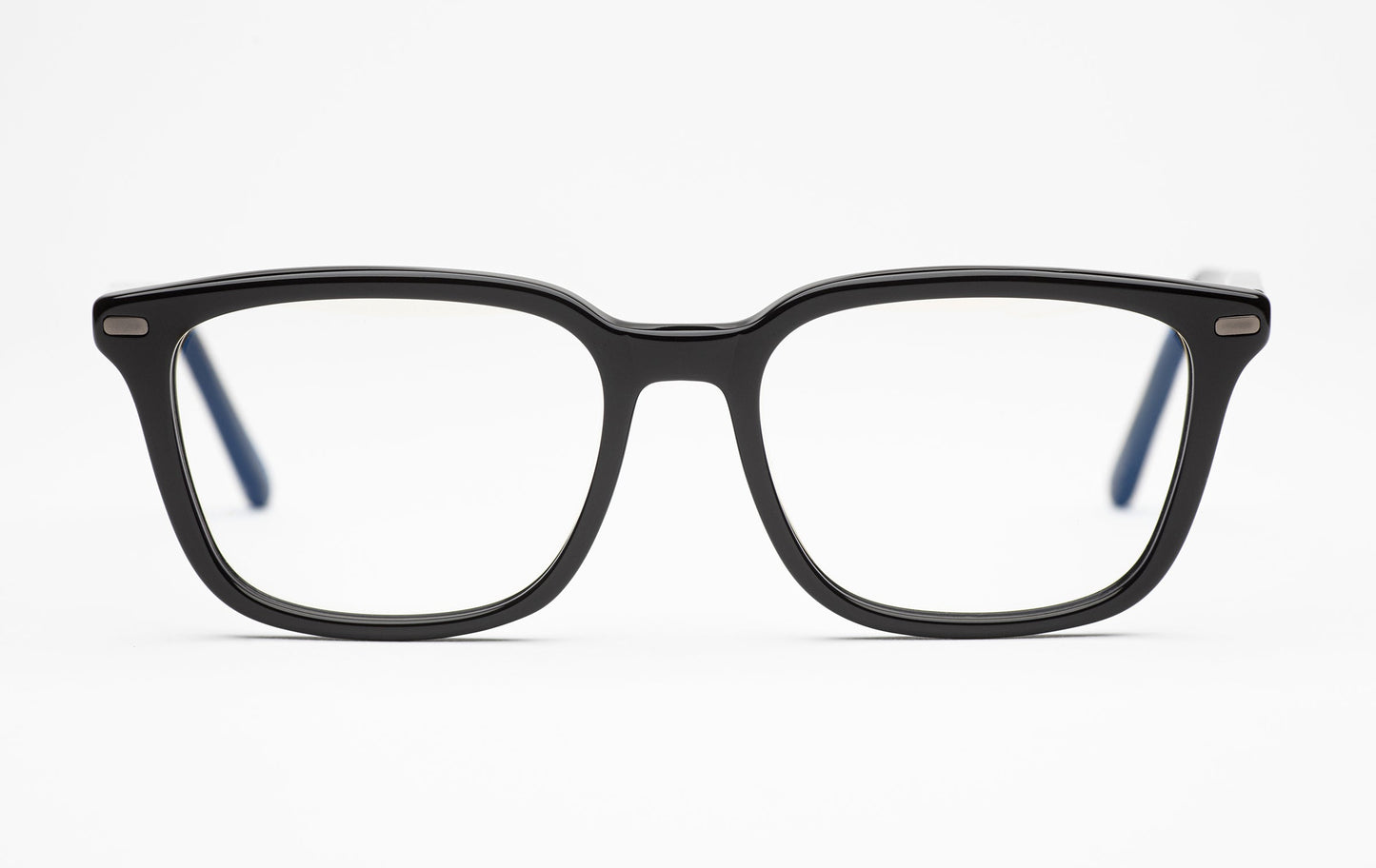 The Voyager 3 | Square Acetate Frame Eyeglasses – Black Designer Prescription Glasses