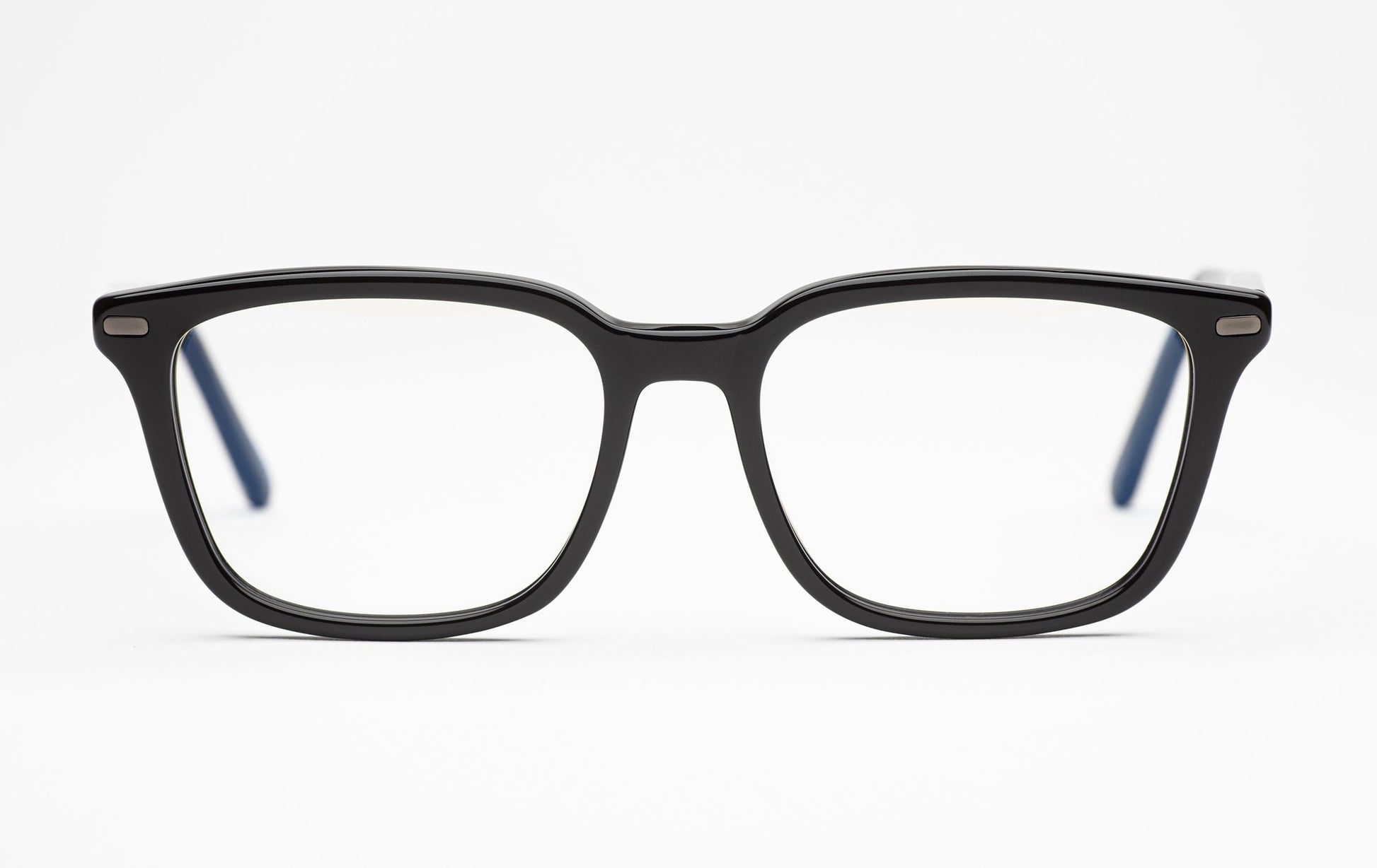 The Voyager 3 | Square Acetate Frame Eyeglasses – Black Designer Prescription Glasses