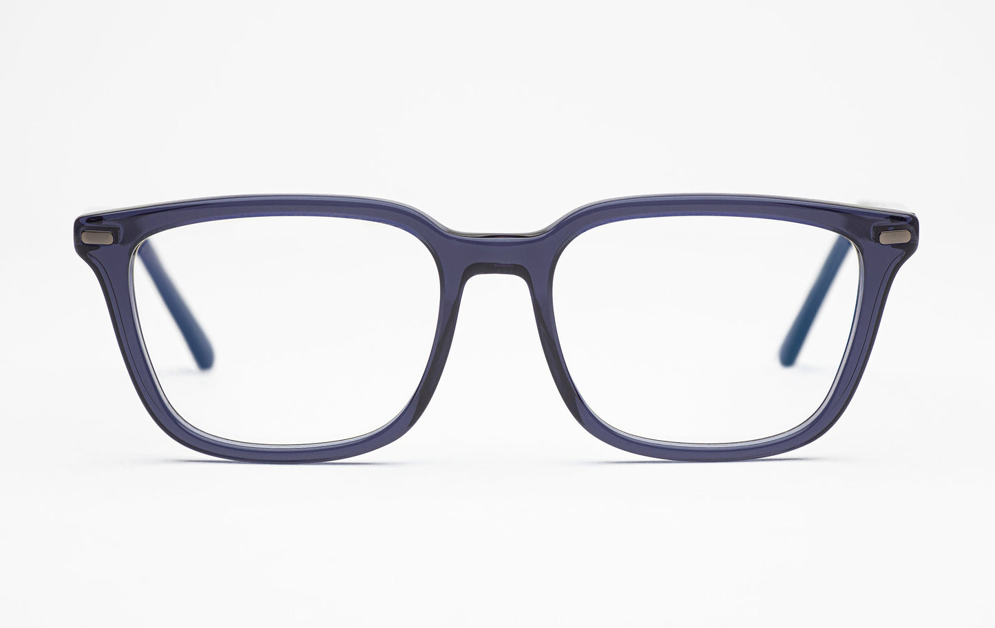 The Voyager | Square Acetate Frame Eyeglasses – Blue Square Designer Prescription Glasses