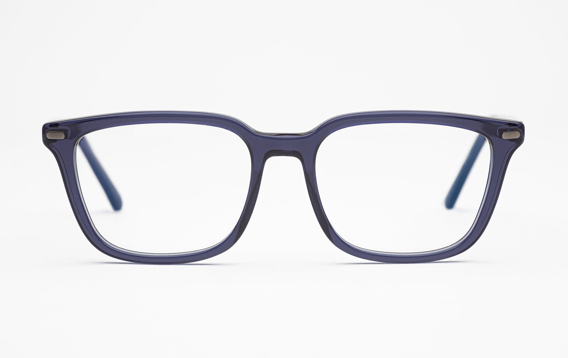 The Voyager | Square Acetate Frame Eyeglasses – Blue Square Designer Prescription Glasses