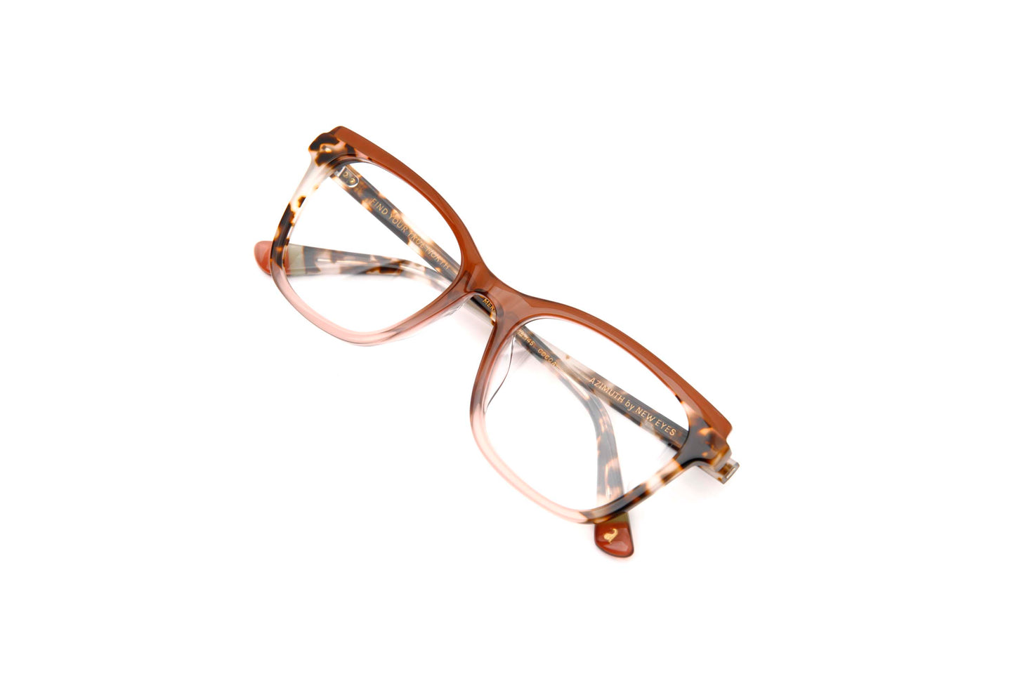 Meridian Designer Cat-Eye + Square Glasses Tortoise & Cocoa