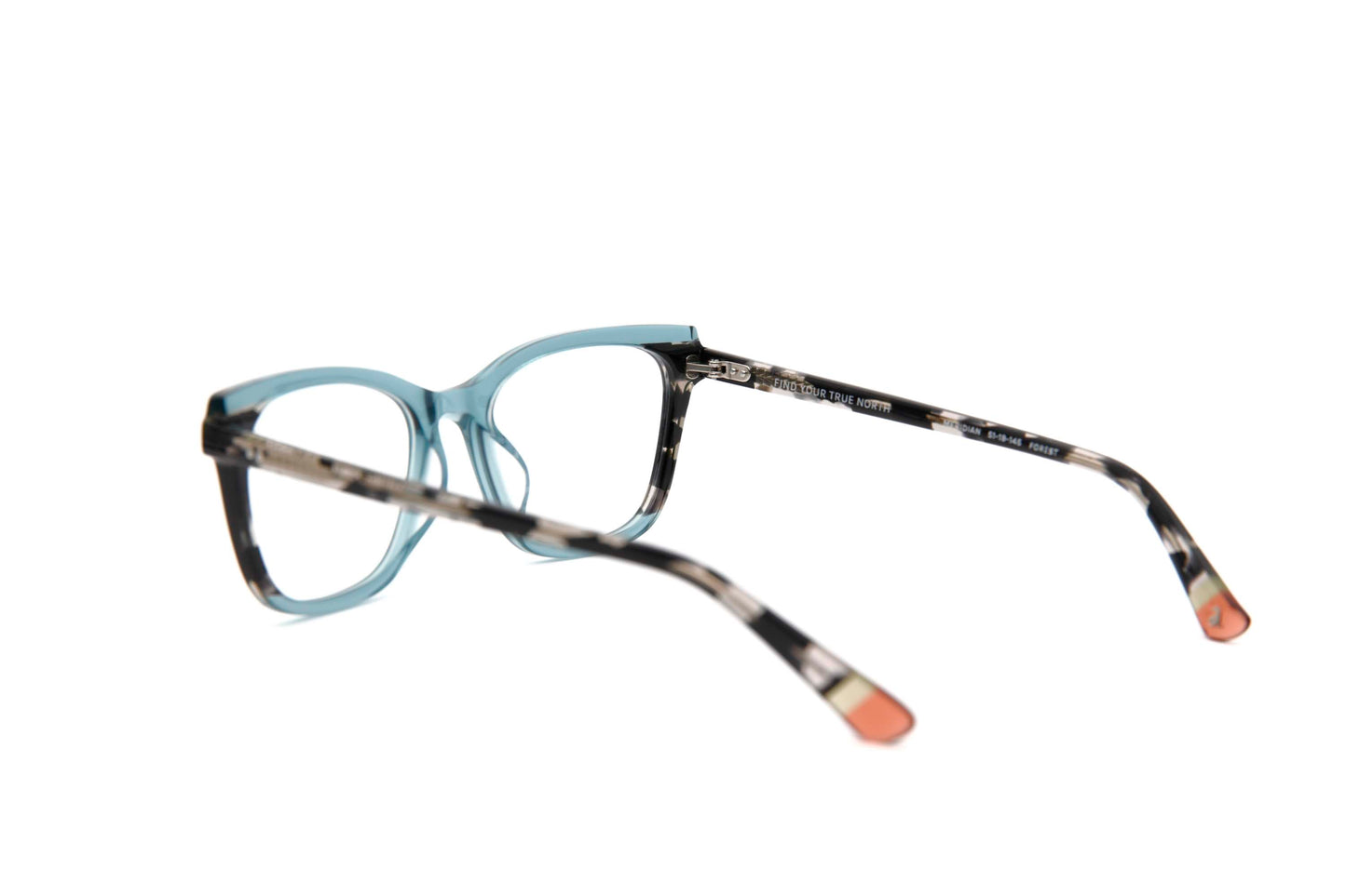Meridian Designer Cat-Eye + Square Tortoise & Teal