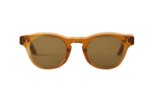 Millburn - Round Designer Sunglasses - Brown