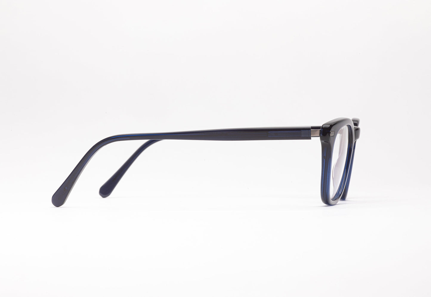 Side View - The Giver 2 | Blue Designer Prescription Unisex Glasses – Square Frames