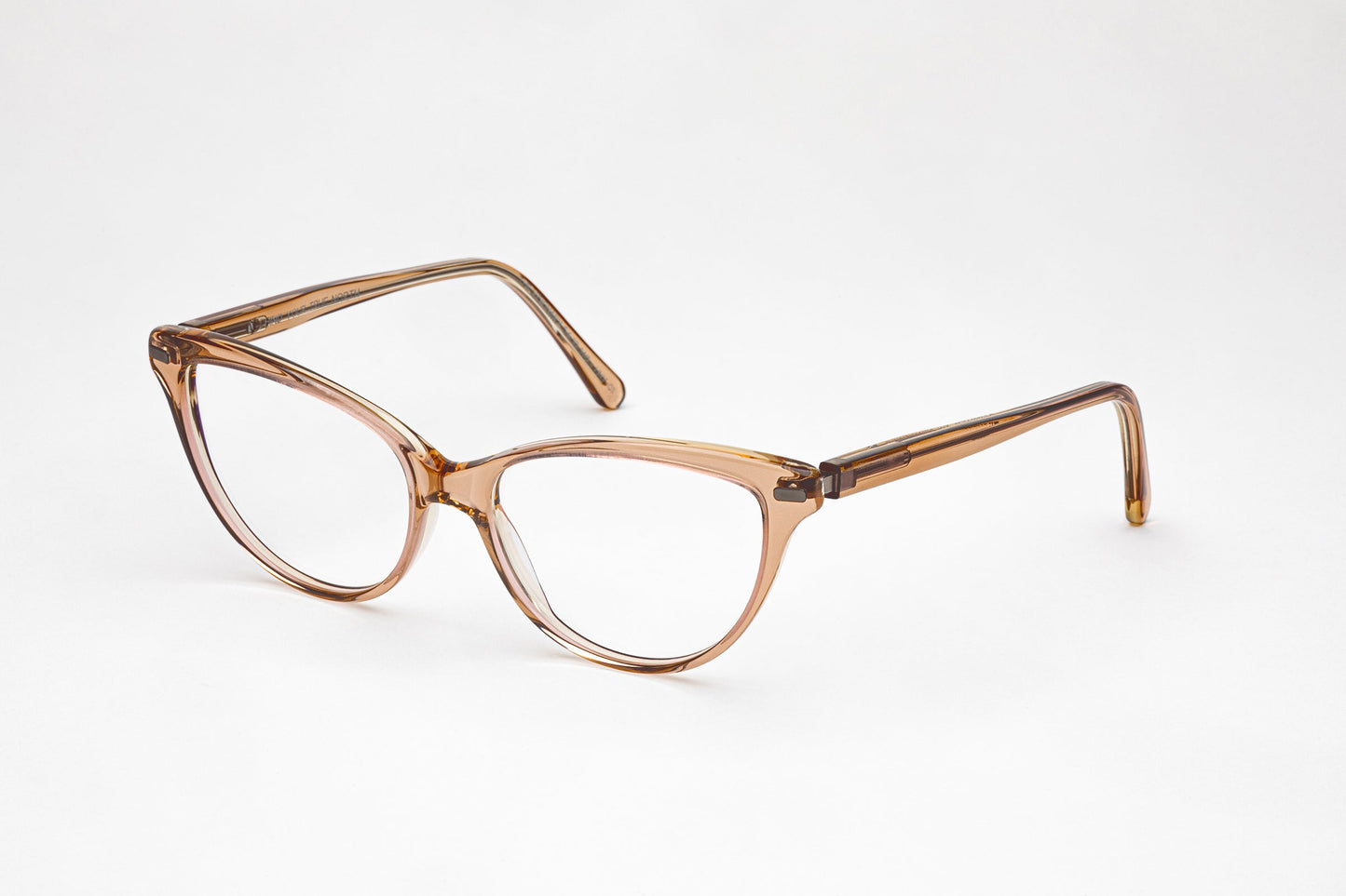Angled View - The Visionary 2 | Premium Acetate Frames – Designer Prescription Glasses - Gold