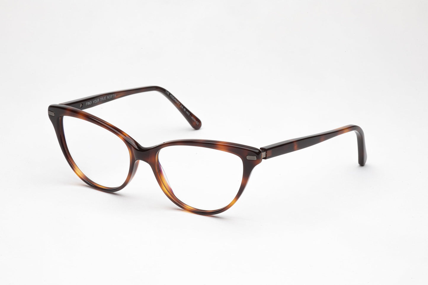 Angled View - The Visionary 3 | Premium Acetate Frames – Designer Prescription Glasses - Tortoiseshell