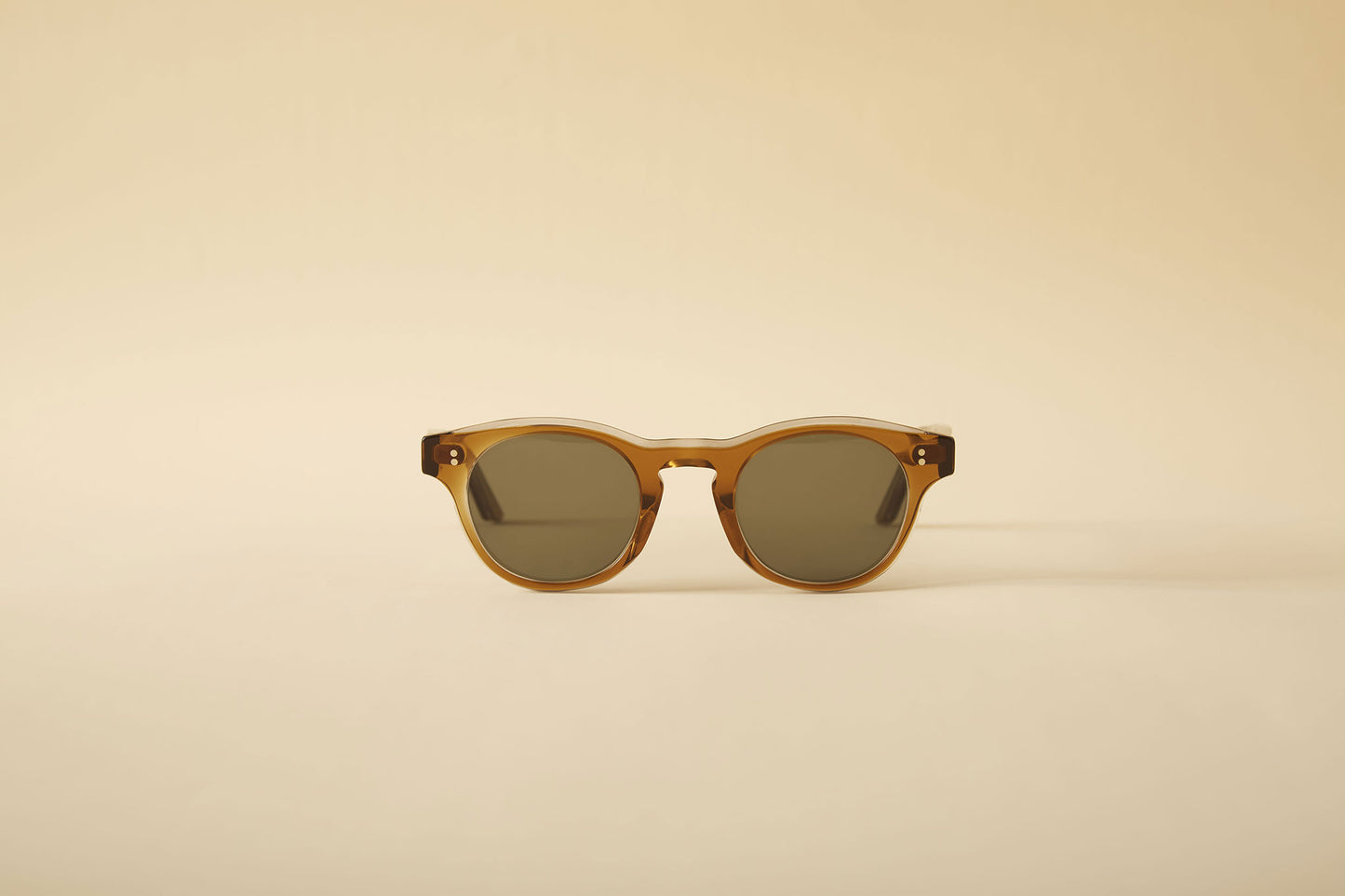 Round Frame Brown Sunglasses