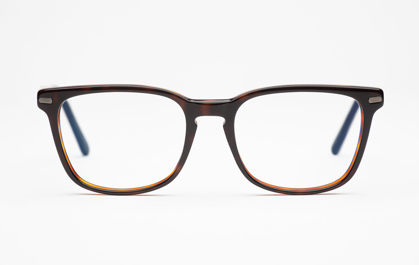 The Scholar | Square Acetate Frame - Designer Prescription Glasses – Tortoiseshell - Low Nose Bridge