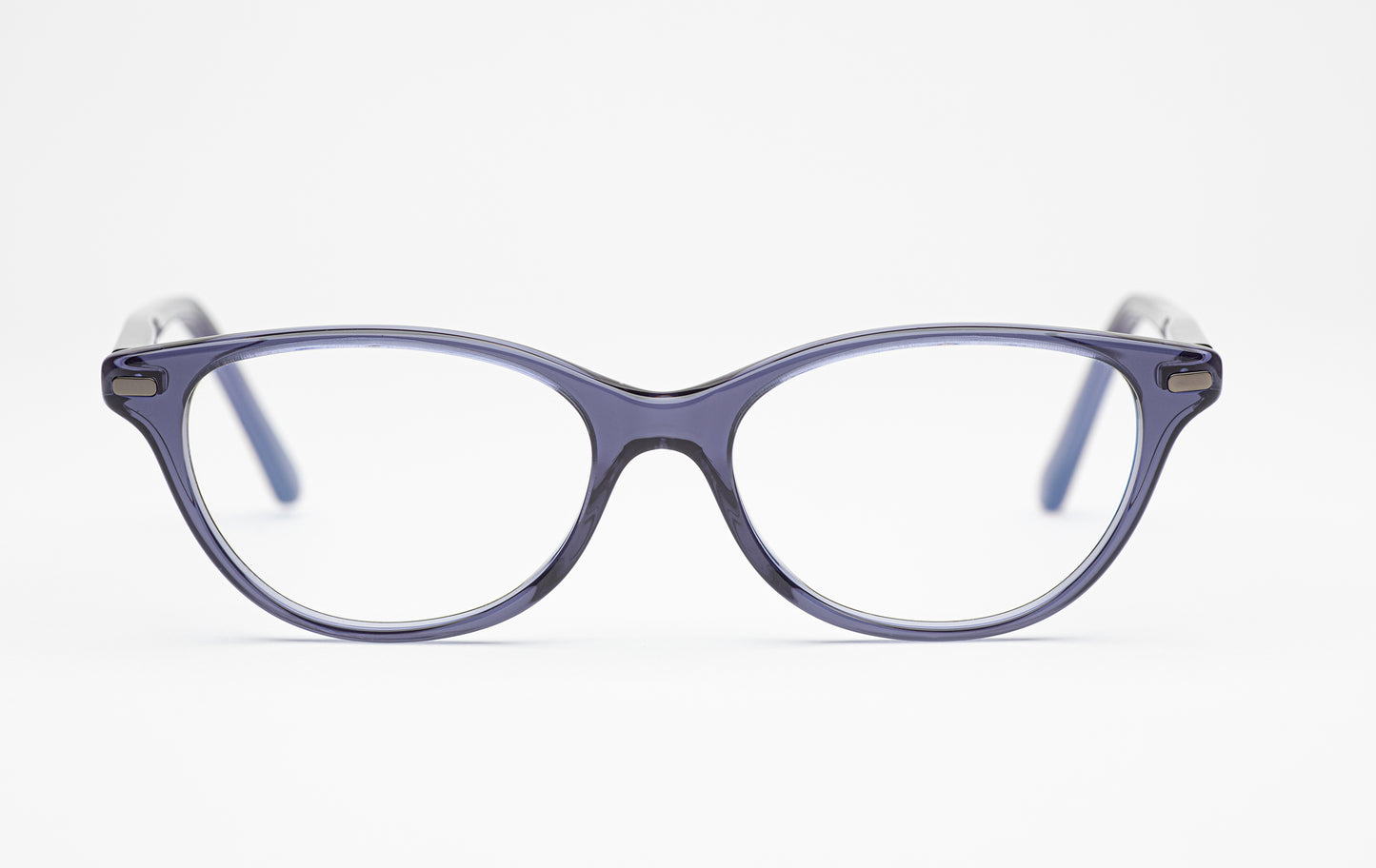 The Seeker | Oval Cat-Eye Acetate Frame - Designer Prescription Glasses – Artic Blue