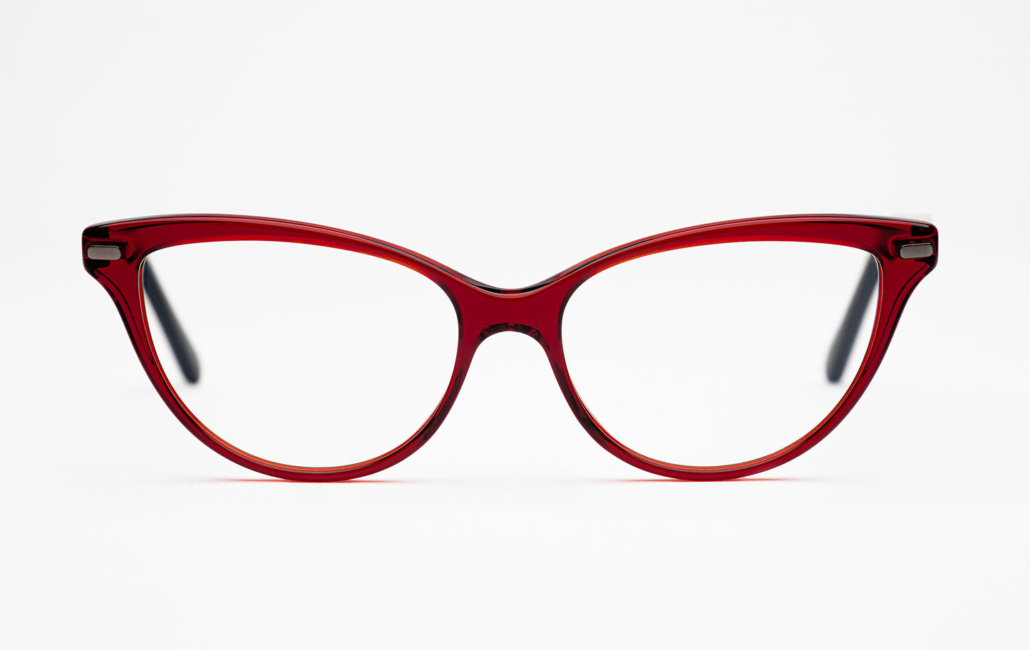 The Visionary | Cat Eye Acetate Frame Eyeglasses – Red Cateye Designer Prescription Glasses