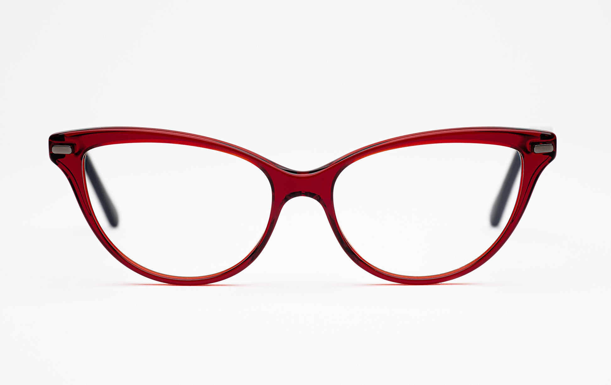 The Visionary | Cat Eye Acetate Frame Eyeglasses – Red Cateye Designer Prescription Glasses