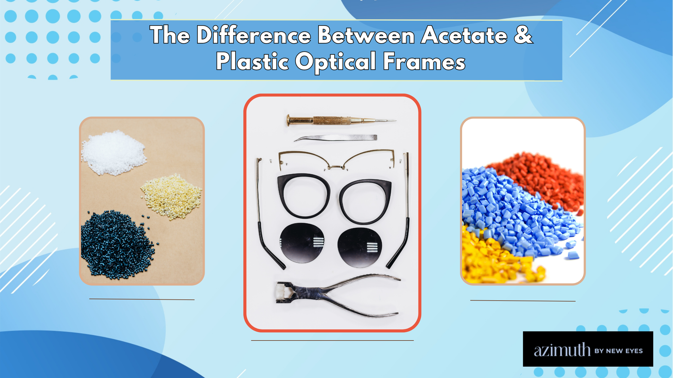 The Difference Between Acetate and Plastic Optical Frames