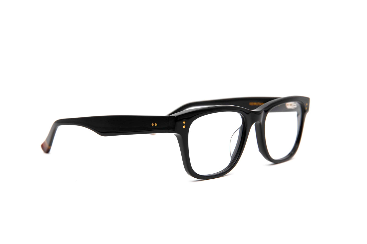 Beacon Designer Square Glasses Black Ebony Left Side