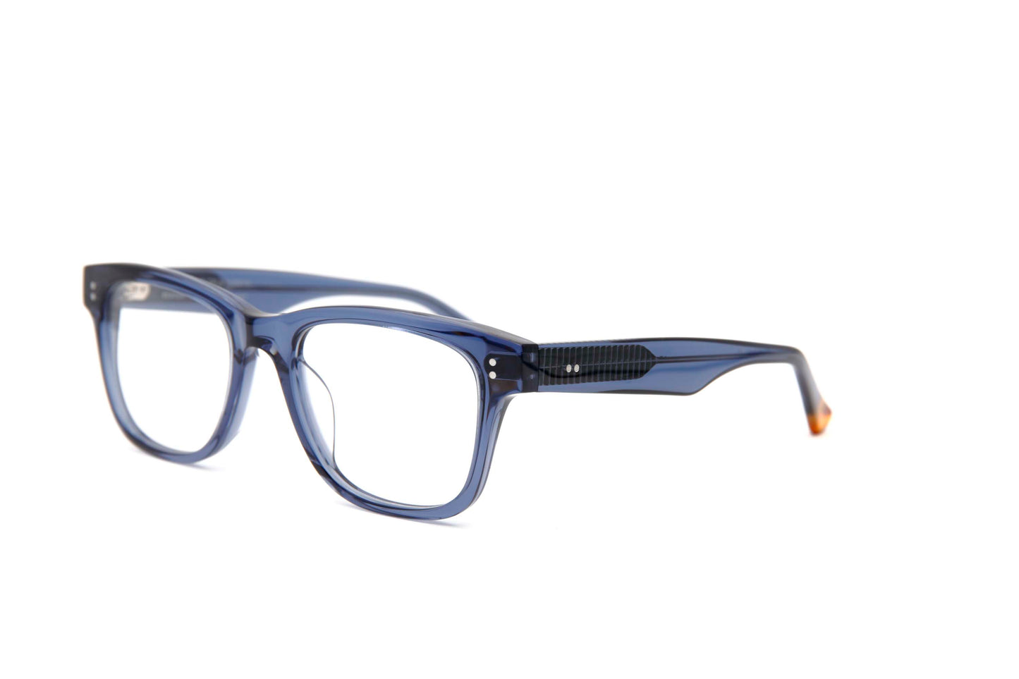 Beacon Designer Square Glasses Midnight Blue Right Side