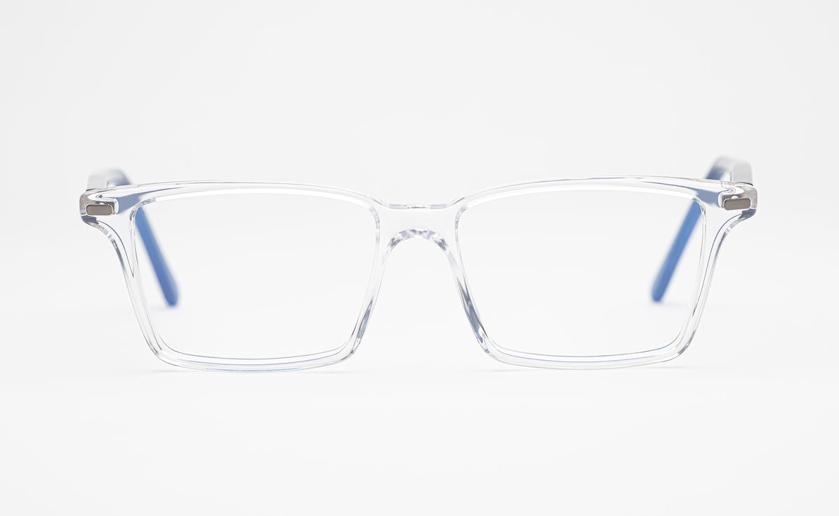 The Advocate 3 | Men’s Designer Prescription Glasses with Clear Rectangular Oversized Acetate Frames