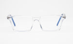 The Advocate 3 | Men’s Designer Prescription Glasses with Clear Rectangular Oversized Acetate Frames