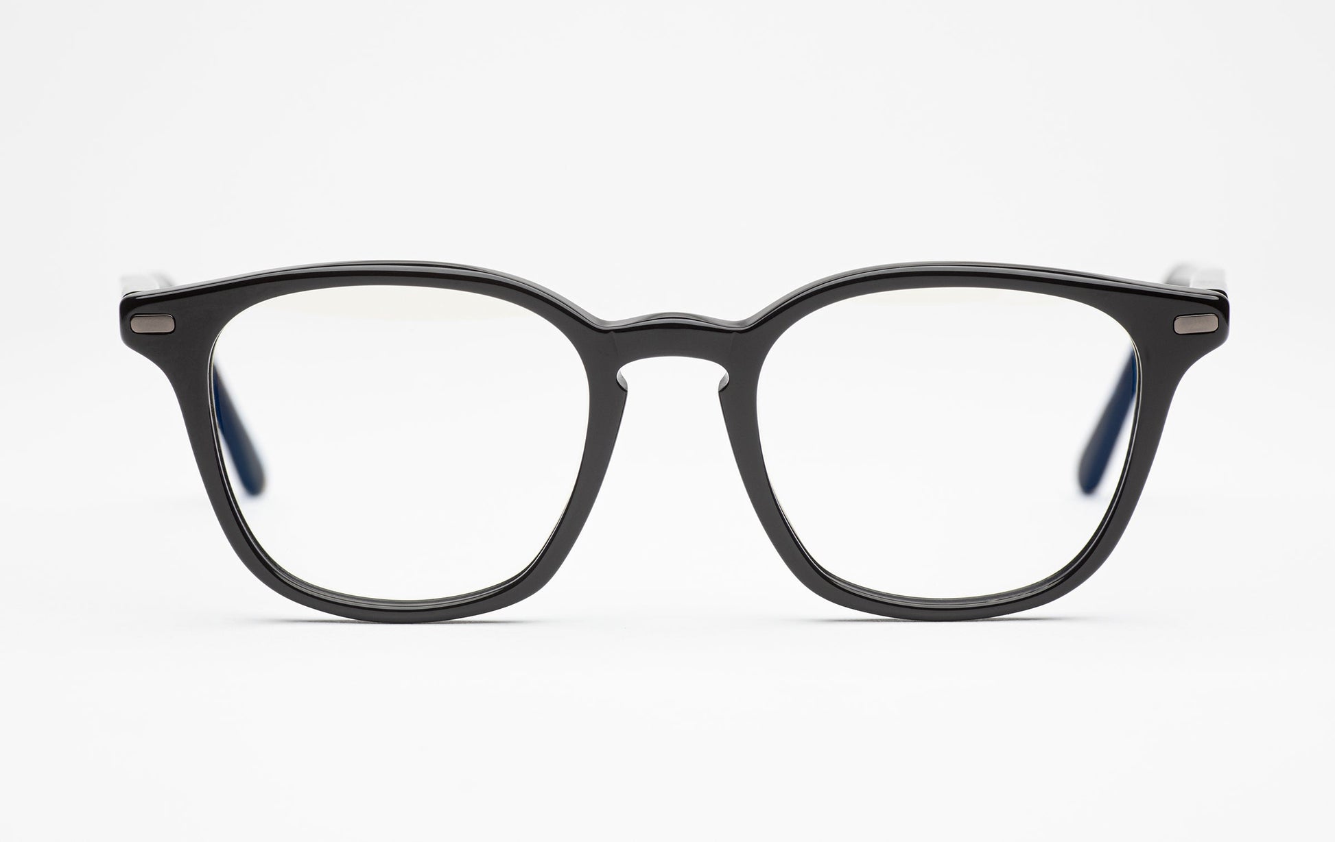 The Altruist 2 | Black Square Frame Designer Prescription Glasses with Low Nose Bridge 