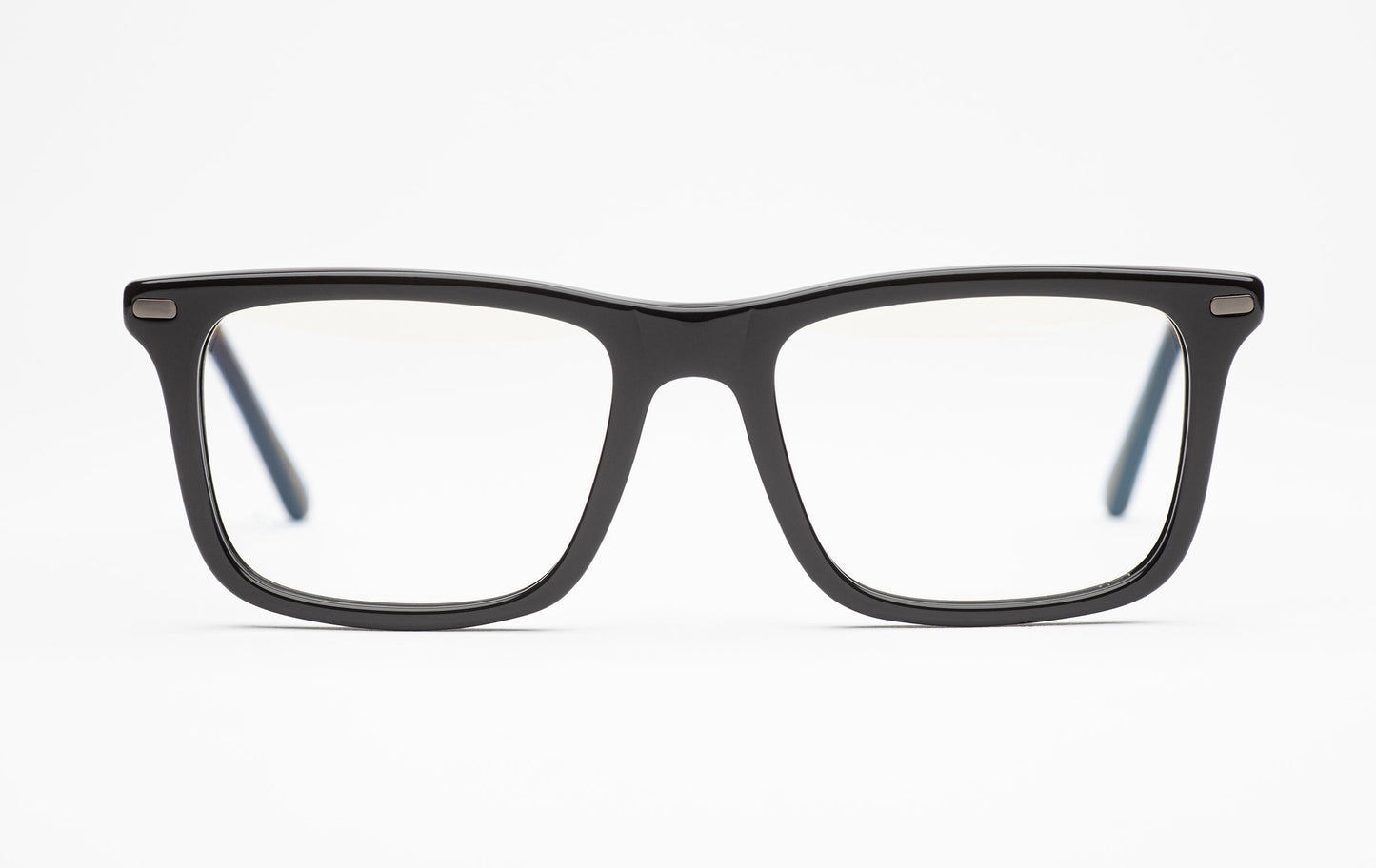 The Director 2 | Black Frame Glasses - Designer Prescription Glasses with Oversized Rectangular Frames 