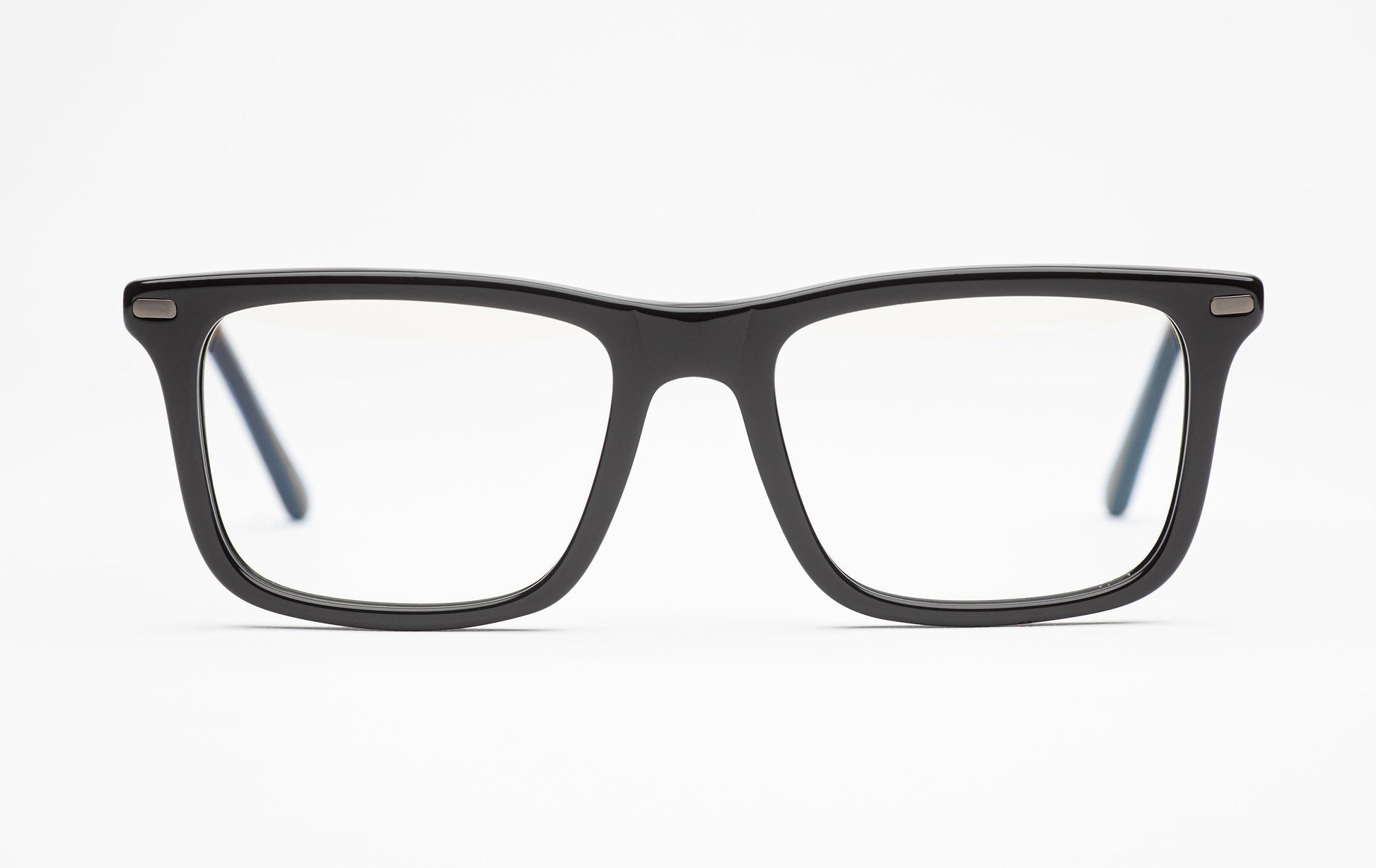 The Director 2 | Black Frame Glasses - Designer Prescription Glasses with Oversized Rectangular Frames 
