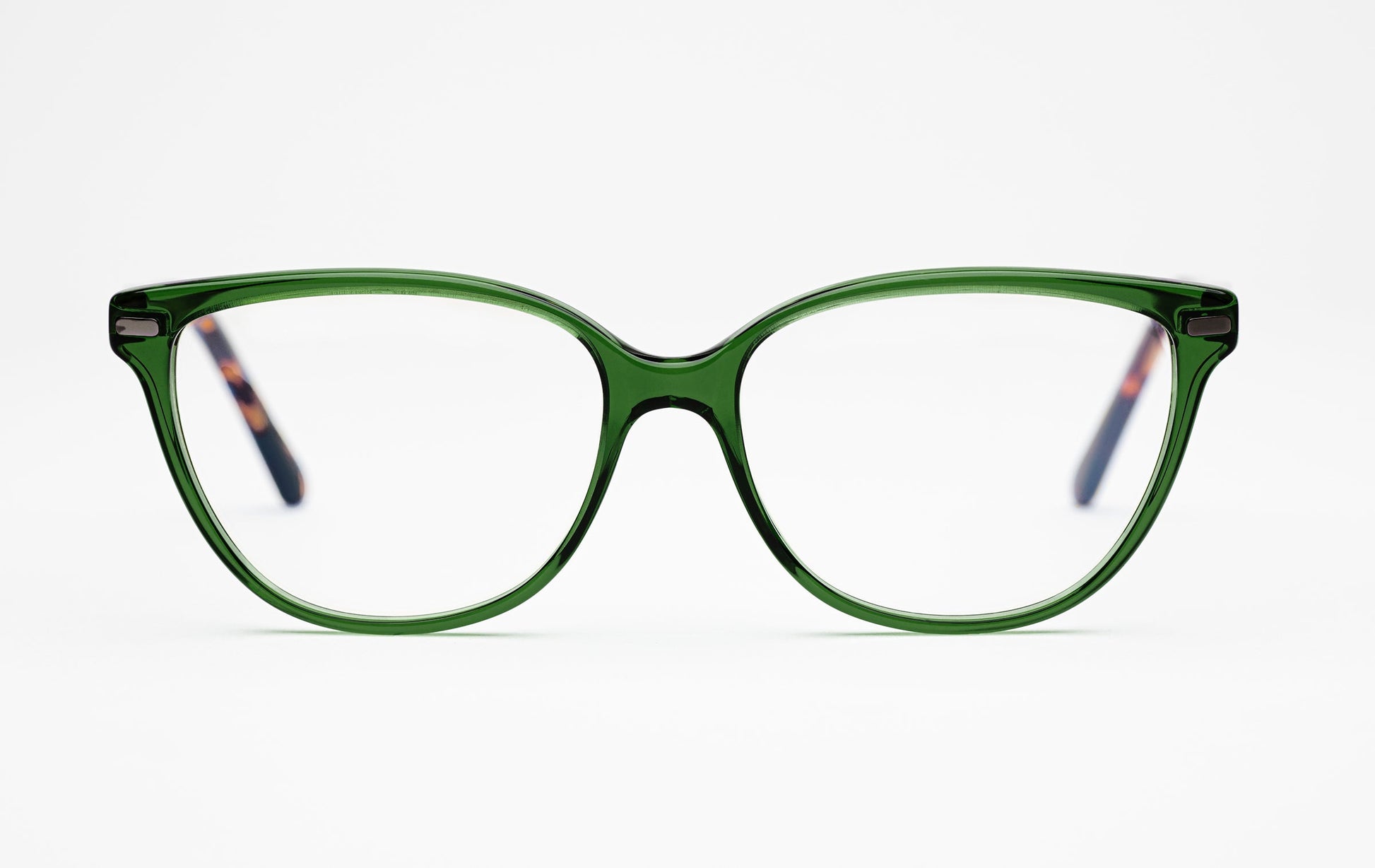 The Humanist 3 | Oval Cat Eye Glasses - Designer Prescription Eyeglasses – Green Acetate Frames