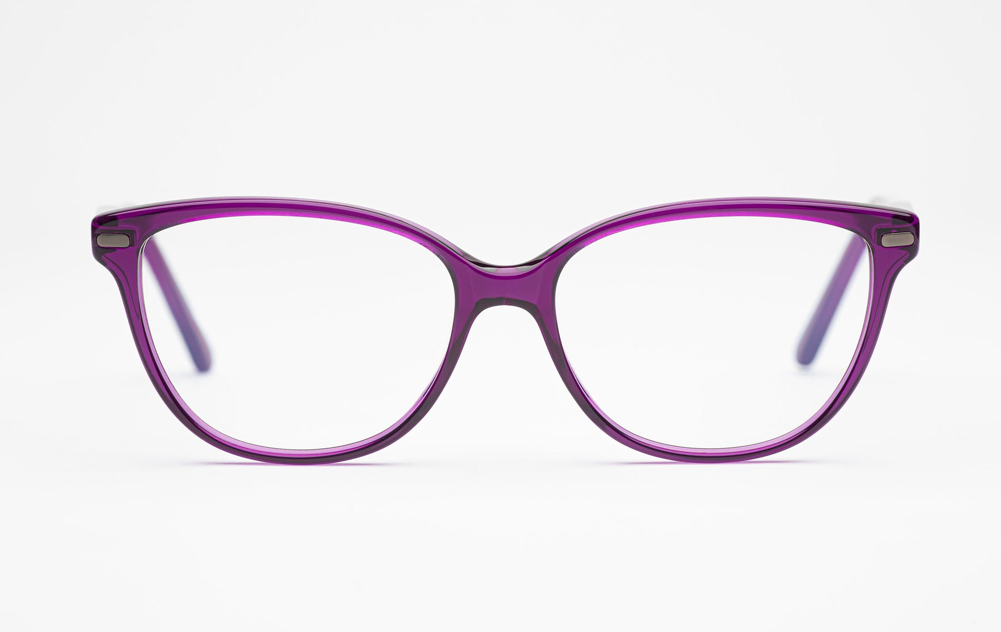 The Humanist 2 | Oval Cat Eye Glasses - Designer Prescription Eyeglasses – Purple