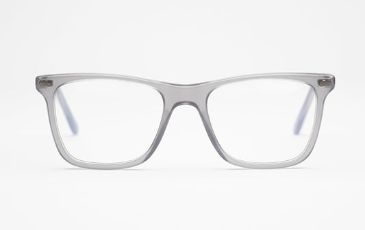 The Navigator 2 | Acetate Square Frame Glasses - Designer Prescription – Dark Grey