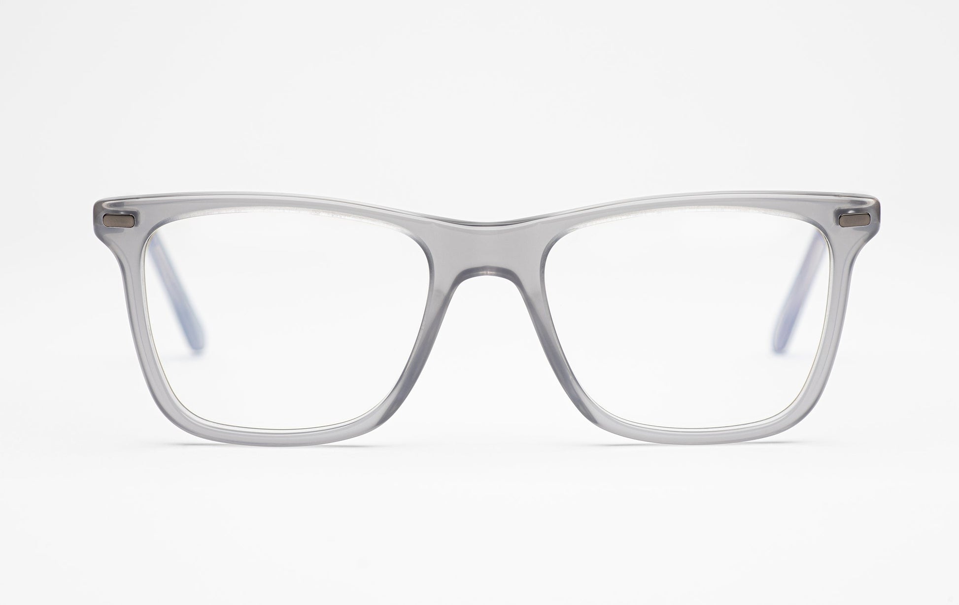 The Navigator 2 | Acetate Square Frame Glasses - Designer Prescription – Dark Grey