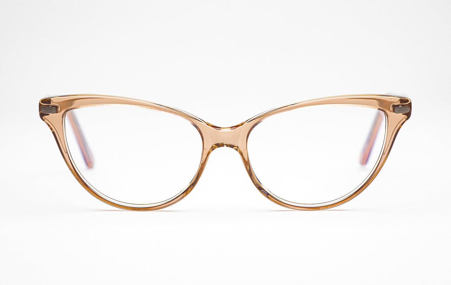 The Visionary 2 | Cat Eye Acetate Frame Eyeglasses – Gold Cateye Designer Prescription Glasses  