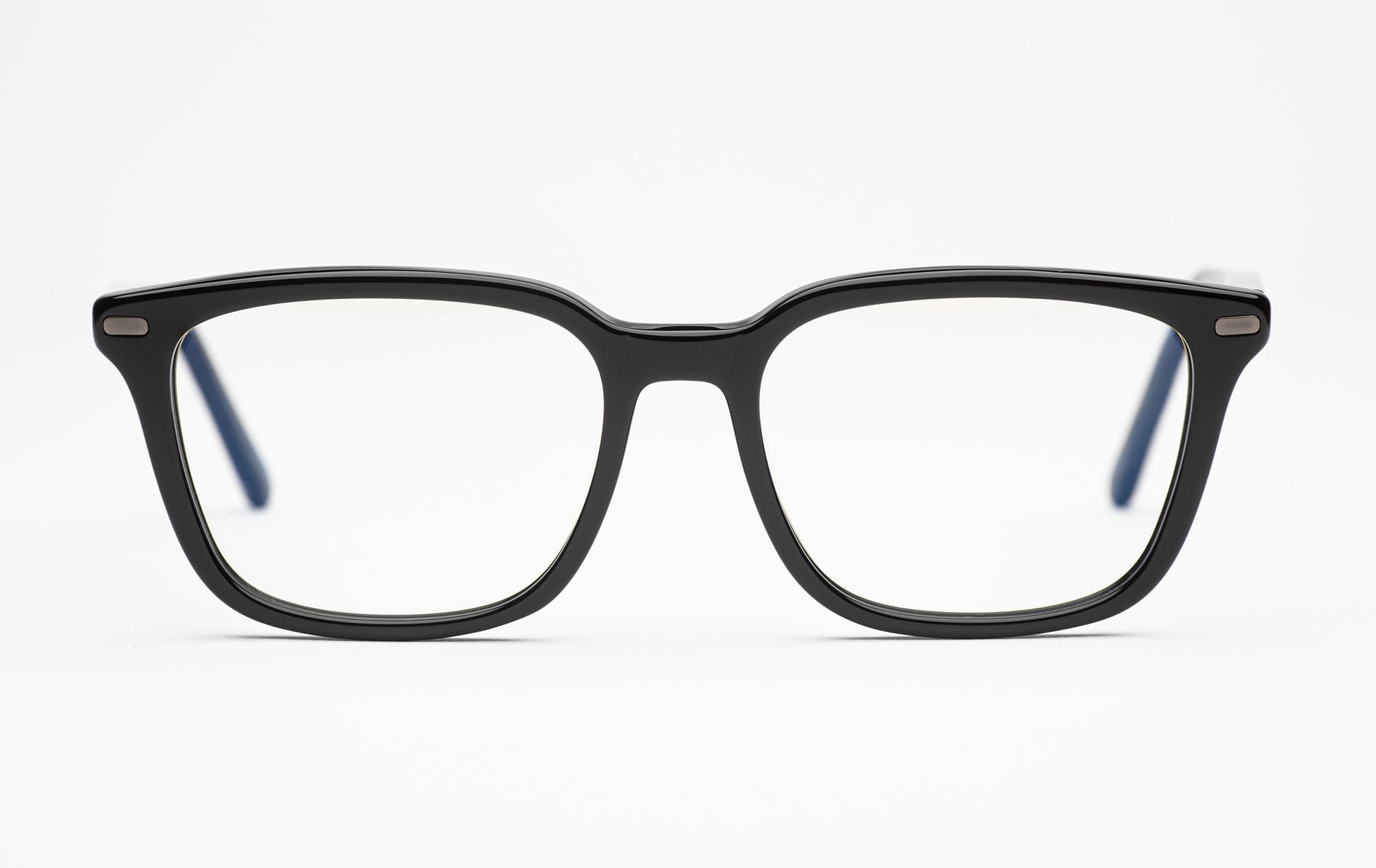 The Voyager 3 | Square Acetate Frame Eyeglasses – Black Designer Prescription Glasses  