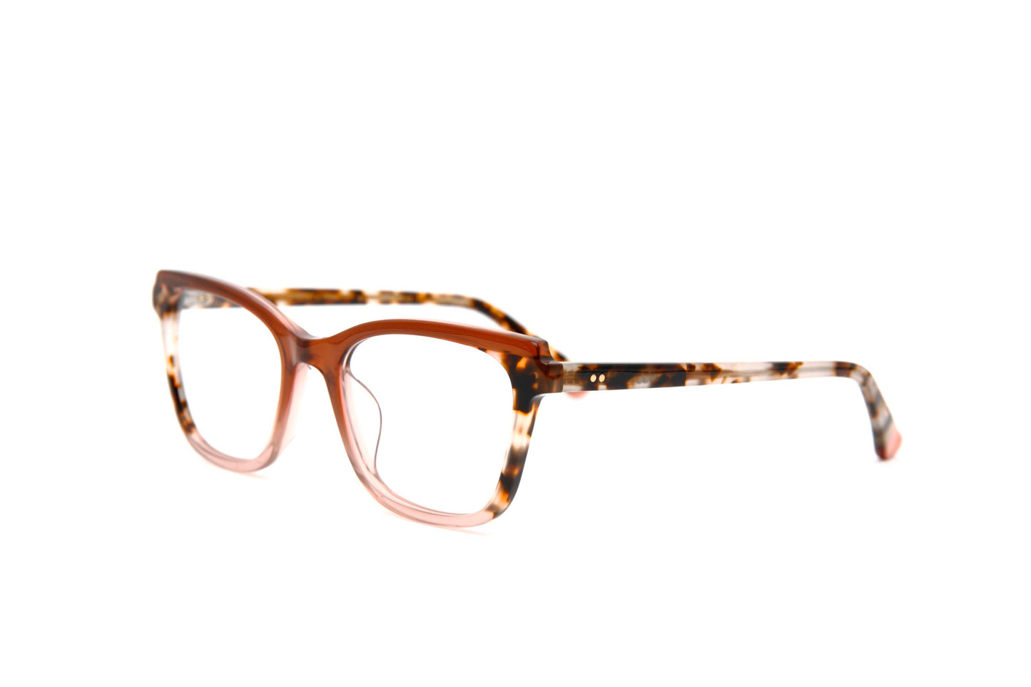 Meridian Designer Cat-Eye + Square Glasses Tortoise & Cocoa