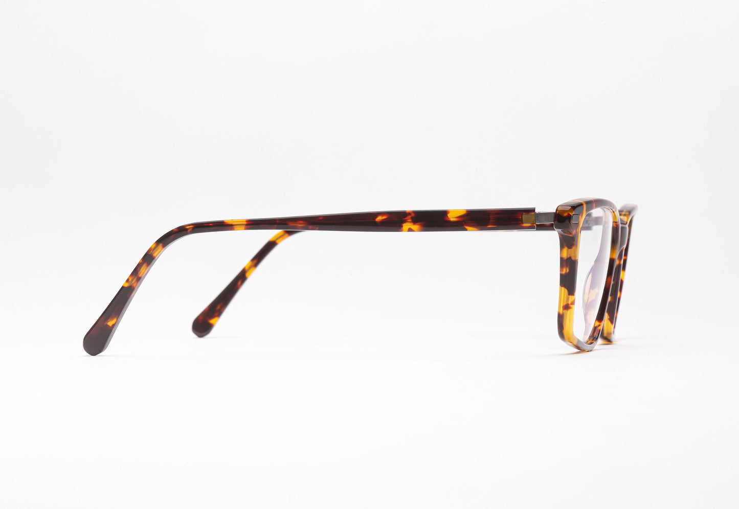 Side View - The Advocate 3 | Men's Designer Prescription Glasses with Tortoiseshell Rectangular Oversized Acetate Frames