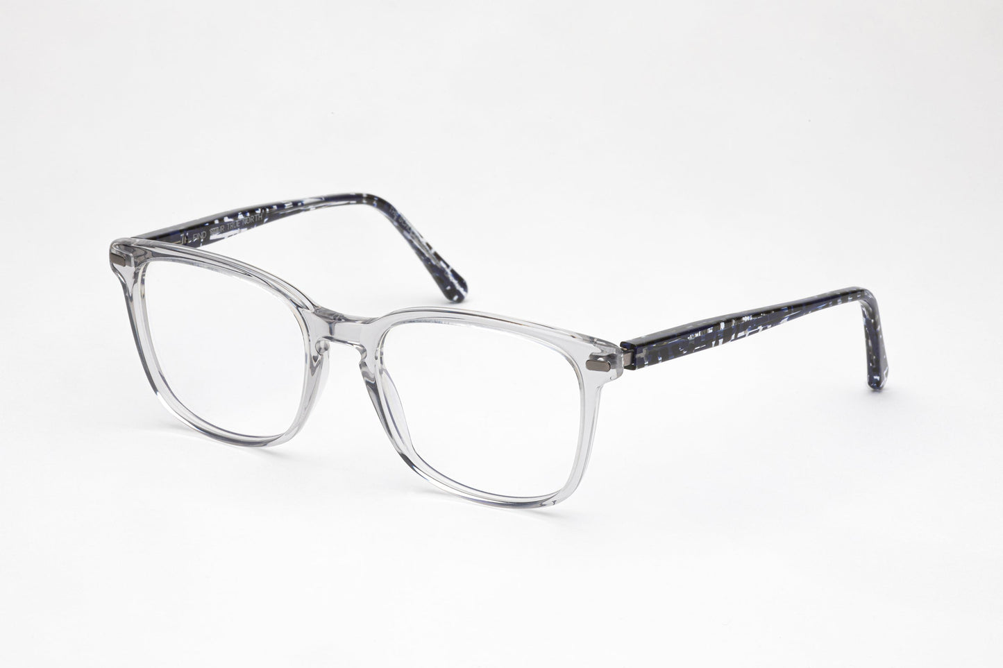 The Scholar 3 - Transparent Glasses for Low Nose Bridge | Azimuth Eyewear