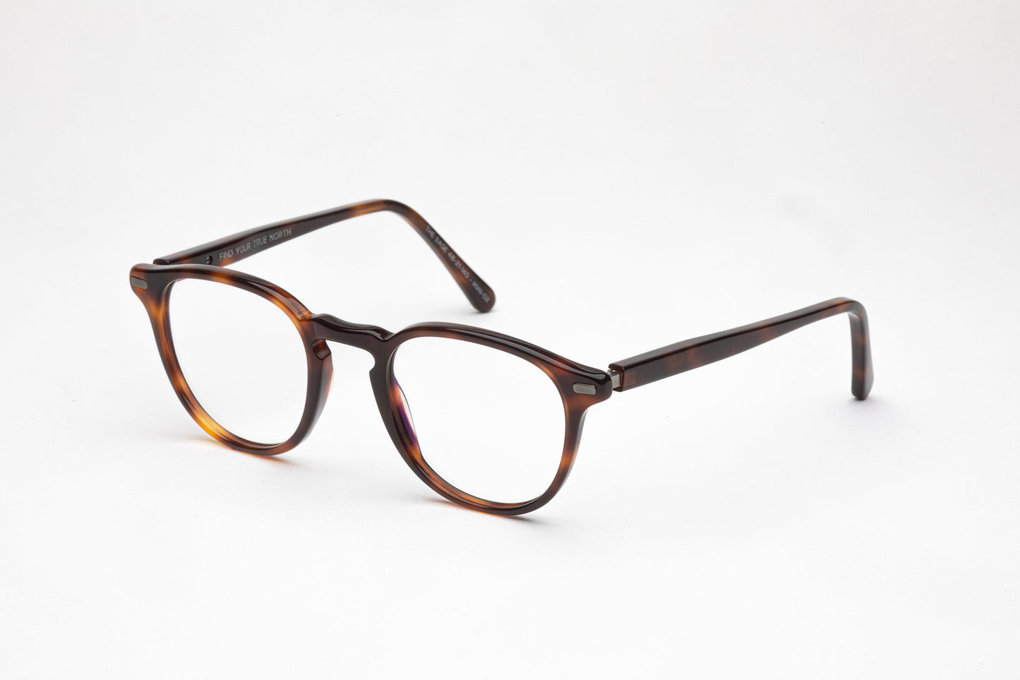 Side View - The Sage 3 | Round Frame - Designer Tortoiseshell Glasses – Prescription Designer