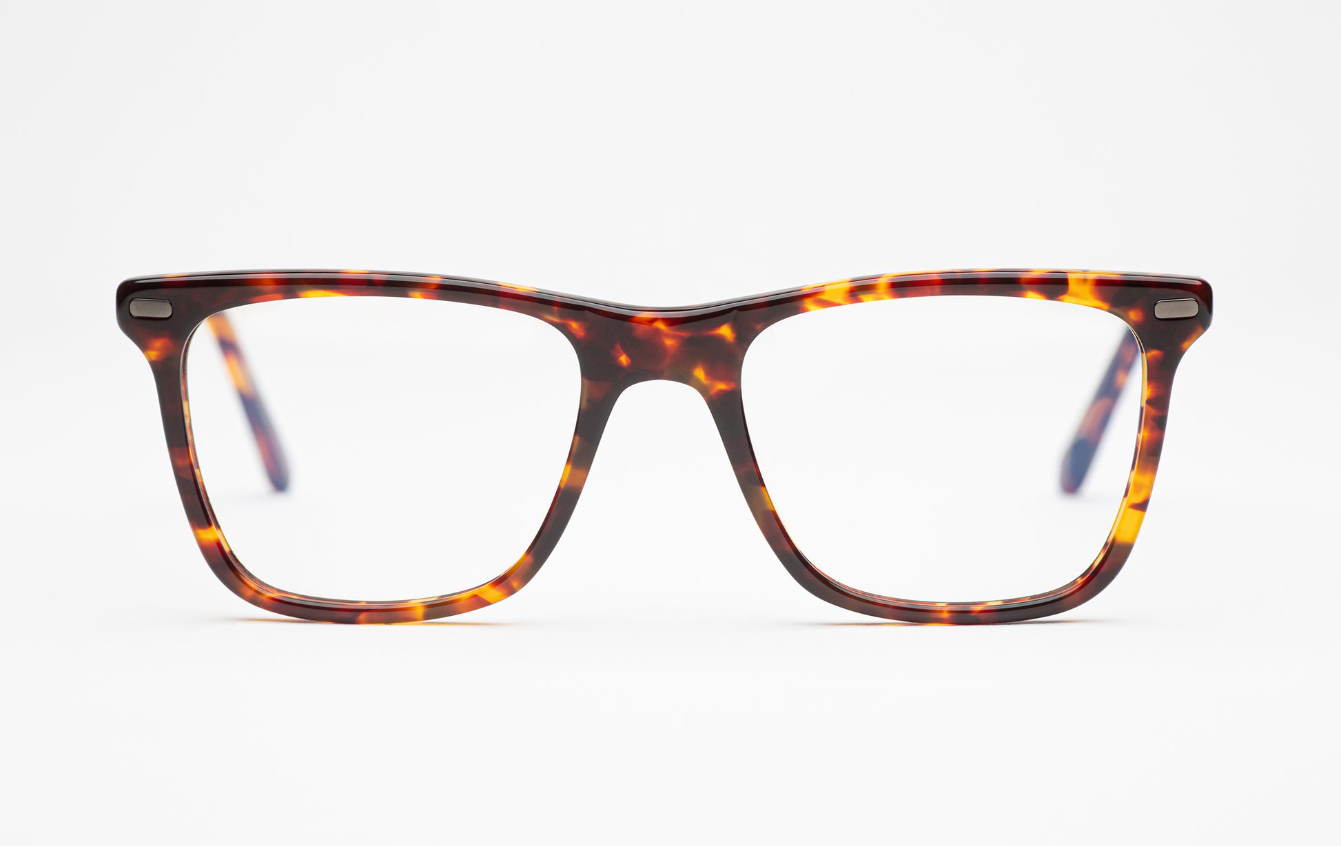 The Navigator | Acetate Square Frame Glasses - Designer Prescription – Tortoiseshell