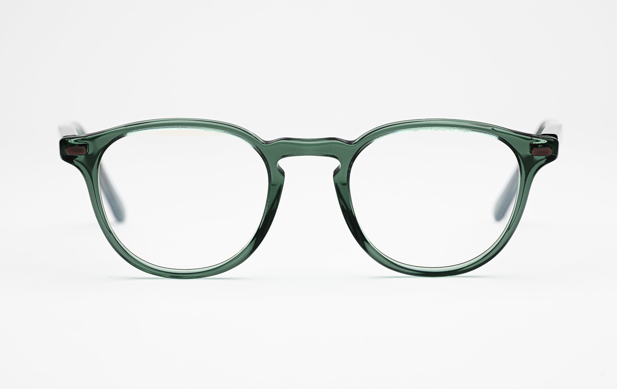 The Sage Round Acetate Rx Designer Green Glasses Azimuth Eyewear