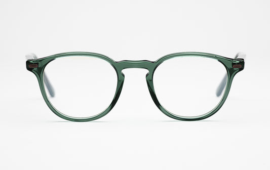 The Sage | Acetate Round Frame Glasses - Designer Prescription – Green