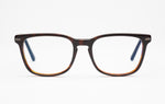 The Scholar | Square Acetate Frame - Designer Prescription Glasses – Tortoiseshell - Low Nose Bridge 