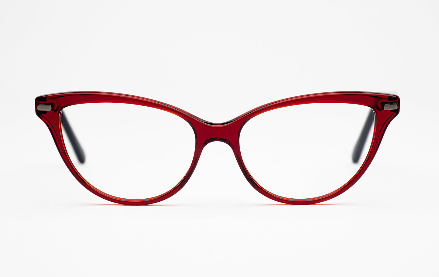 The Visionary | Cat Eye Acetate Frame Eyeglasses – Red Cateye Designer Prescription Glasses  