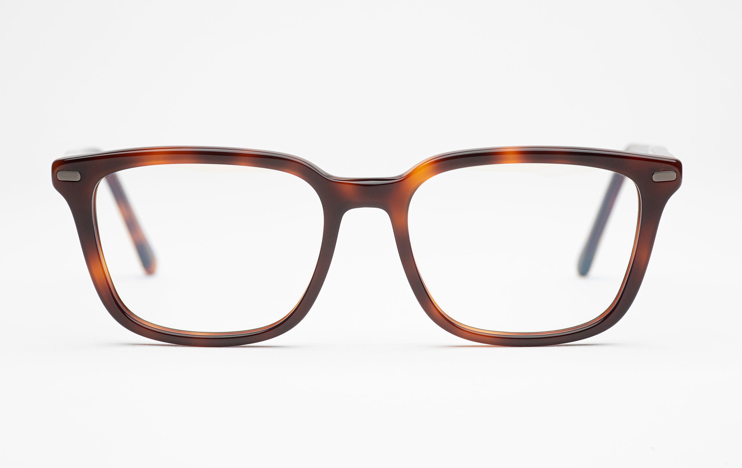 The Voyager Classic Square Frame Designer Glasses Tortoiseshell Azimuth Eyewear