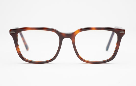 The Voyager | Square Acetate Frame Eyeglasses – Tortoiseshell Square Designer Prescription Glasses  
